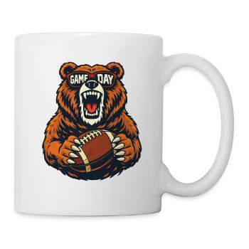 Fan de football des Bears Journée de match Humour nature - Mug blanc - blanc - Droite