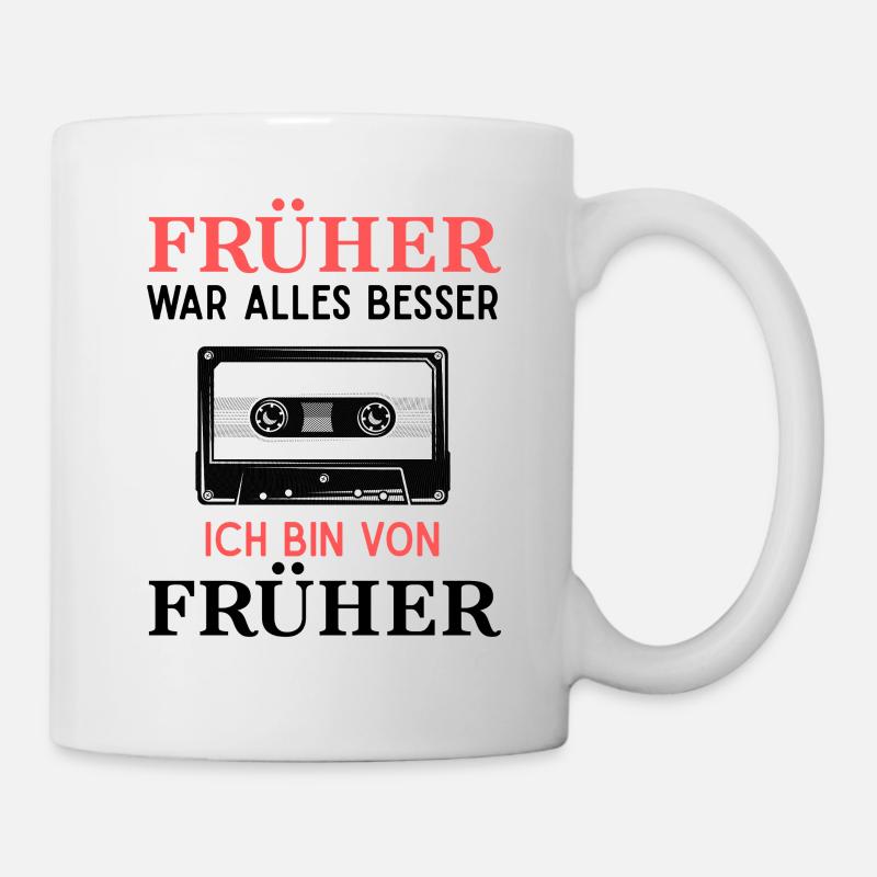 Everything used to be better cassette nostalgia - Mug - white