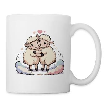 Sheep Couple Heart - Mug - white - Right