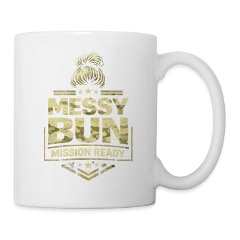 Mission de chignon en désordre Soldat Femme Soldat - Mug blanc - blanc - Droite