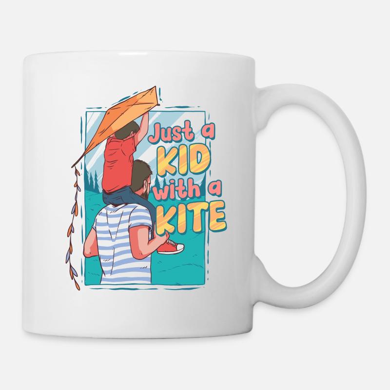 Drachen Drachensteigen - Tasse - Weiß