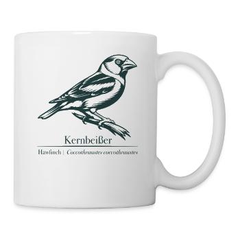 Silhouette de Fourre-Noir | Ornithologie | Dessin - Mug blanc - blanc - Droite
