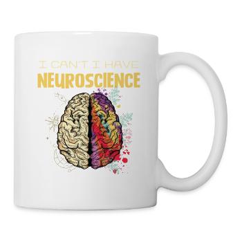 Neuroscience Gehirnfarben Design - Tasse - Weiß - Rechts