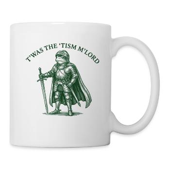 T'WAS THE 'TISM M'LORD – Proud Knight Frog - Mug - white - Right