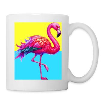 Flamant - Mug blanc - blanc - Droite