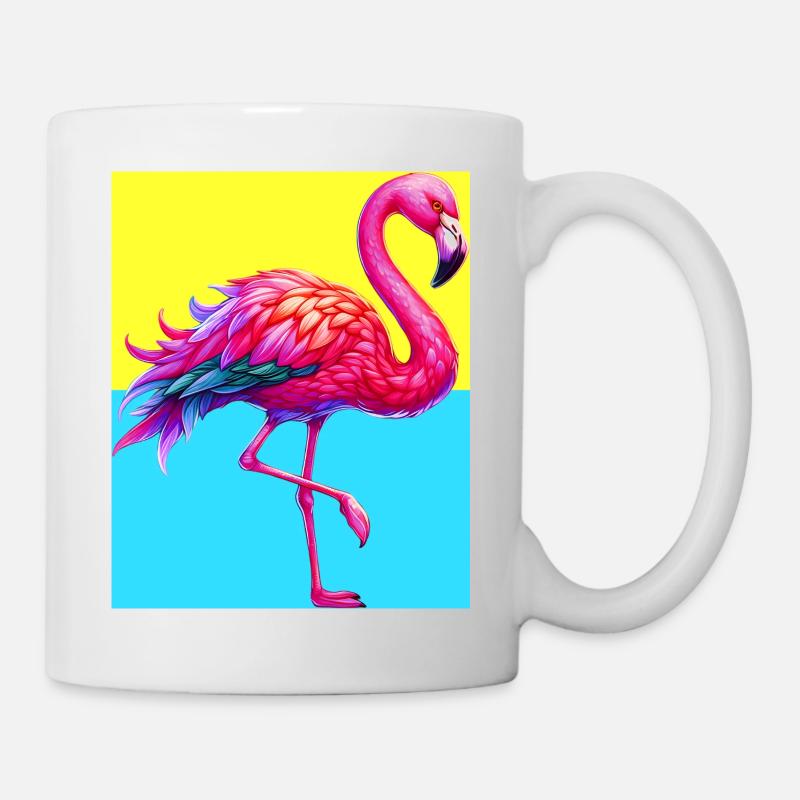 Flamingo - Tasse - Weiß
