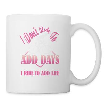Vélo de route Cyclisme Vélo Cyclisme - Mug blanc - blanc - Droite