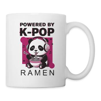Angetrieben von K-Pop Ramen Niedliche Kpop Koreanische Musik - Tasse - Weiß - Rechts