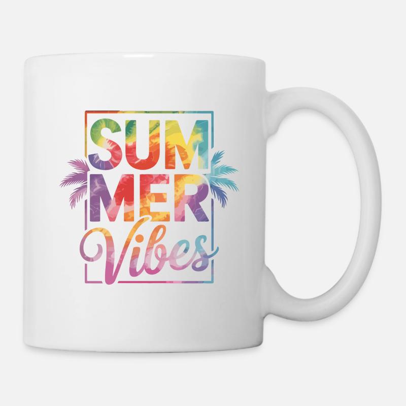 Sommerliche Vibes - Tasse - Weiß
