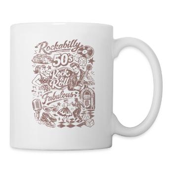 Rockabilly Vintage 50s Rock & Roll | Fabulous - Tasse - Weiß - Rechts