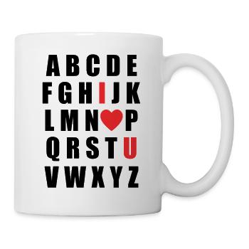 Conception pour la Saint-Valentin – Amour Cadeau Romantique - Mug blanc - blanc - Droite