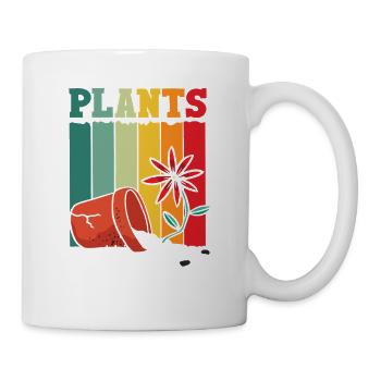 Plants Plant Lover Retro Gardening - Mug - white - Right