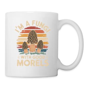 Je suis un champignon avec de bonnes morilles. - Mug blanc - blanc - Droite