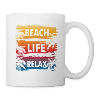 Beach Life Gradient Relax - Mug - white - Right