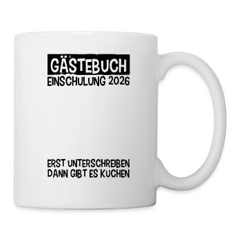 School Enrollment 2026 Guestbook School Child Start of School - Mug - white - Right