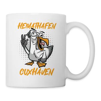 Nordsee Urlaub HEIMATHAFEN CUXHAVEN Lustig - Tasse - Weiß - Rechts