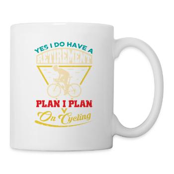 Vélo de route Cyclisme Vélo Cyclisme - Mug blanc - blanc - Droite