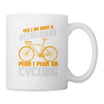 Vélo de route Cyclisme Vélo Cyclisme - Mug blanc - blanc - Droite