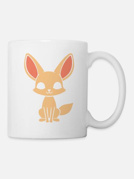 Fennek - Tasse - Weiß