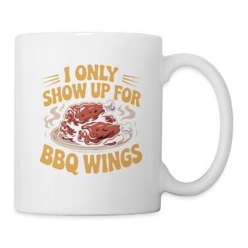 BBQ Wings Sports Evening Snack Motif - Mug - white - Right