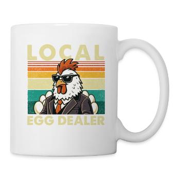 Marché local d’œufs, Éleveur de Pâques amusant - Mug blanc - blanc - Droite