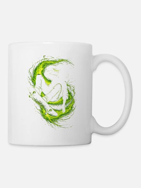 Energy Drink Skateboarder - Tasse - Weiß
