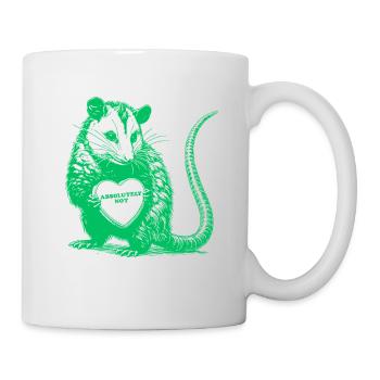 Absolument pas un opossum Cœur de la Saint-Valentin drôle - Mug blanc - blanc - Droite
