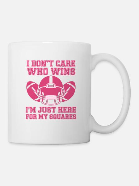 Squares Fußball-Humor-Tee - Tasse - Weiß
