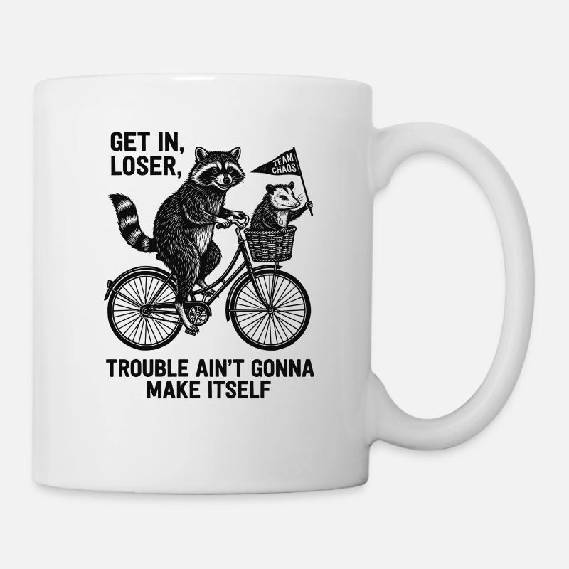 Équipe perdante du Chaos – Raccoon & Opossum - Mug blanc - blanc
