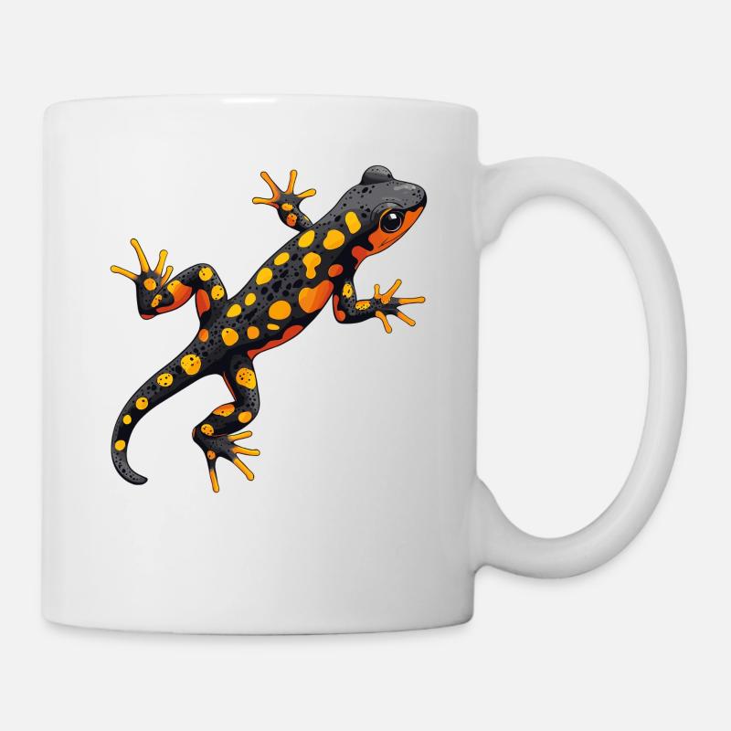 Feuersalamander Salamander - Tasse - Weiß