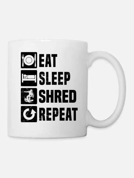 Coole Snowboard Inspiration - Tasse - Weiß