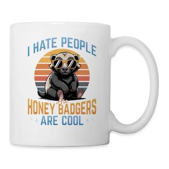 Funny Honey Badger - Tasse - Weiß - Rechts