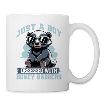 Funny Honey Badger - Tasse - Weiß - Rechts