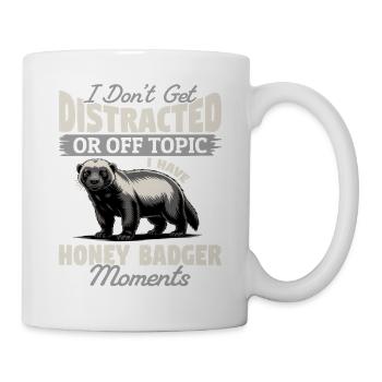 Funny Honey Badger - Tasse - Weiß - Rechts