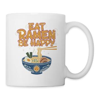 Ramen Glücksgefühl Illustration - Tasse - Weiß - Rechts