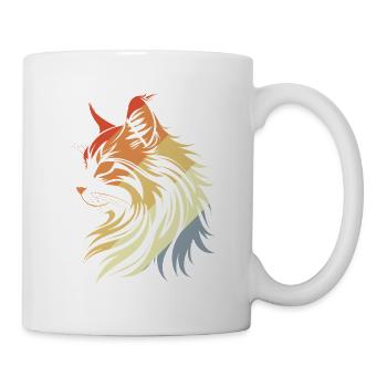 Cat Retro Style - Mug - white - Right