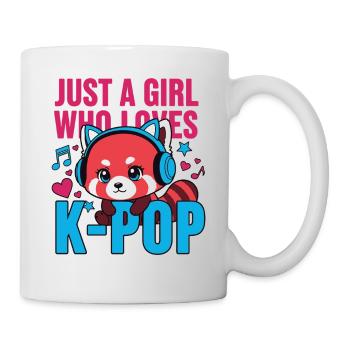 Juste une fille qui adore la musique coréenne K-pop, fans de Kpop - Mug blanc - blanc - Droite
