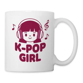 K-Pop Girl Cute Korean Music Kpop Anime Vibes - Mug - white - Right