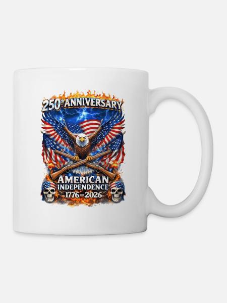 250. American Independence Eagle - Tasse - Weiß