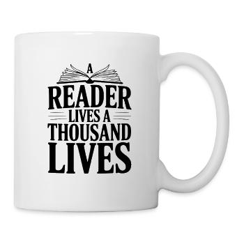 A Reader Lives a Thousand Lives - Mug - white - Right