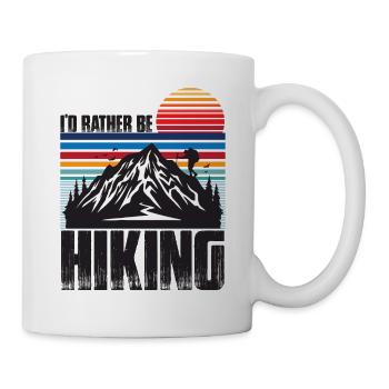 Lieber Wandern: Berglandschaft Sonnenuntergang - Tasse - Weiß - Rechts