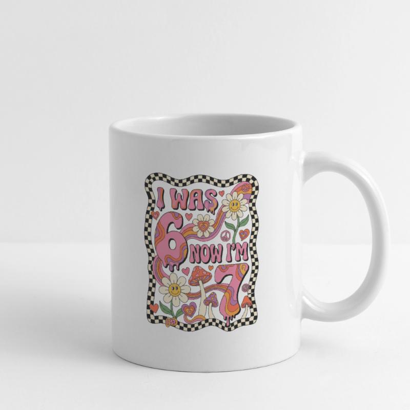 J’avais 6 ans, maintenant 7 - 7. Geburtstag Mug blanc