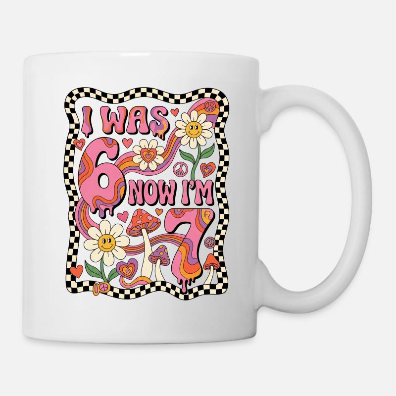 I was 6 now 7 - 7.Geburtstag - Mug - white