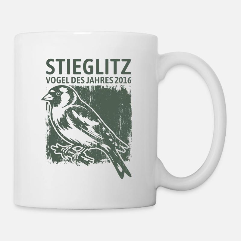 Stieglitz Vogel des Jahres 2016 - Tasse - Weiß