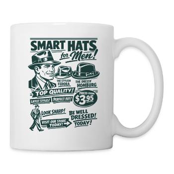 Nostalgie de la mode rétro | Hommes | Mode vintage - Mug blanc - blanc - Droite