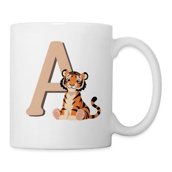 Tiger Paw at Letter A - Mug - white - Right