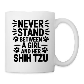 Shih Tzu Sprüche Hunde Lustiges Shih Tzu Geschenk  - Tasse - Weiß - Rechts