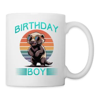 Funny Honey Badger - Tasse - Weiß - Rechts