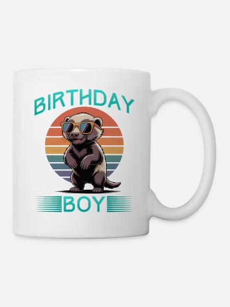 Funny Honey Badger - Tasse - Weiß