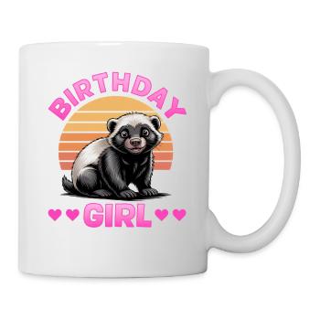 Funny Honey Badger - Tasse - Weiß - Rechts